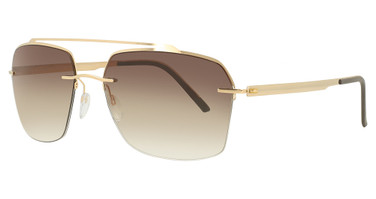 Silhouette Eyeglasses 8726 Gold/ Brown