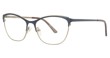 Continental Optical Imports Eyeglasses Lady Danielle 80 Matte Blue