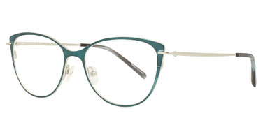Adin Thomas Eyeglasses AT-532 Peacock / Chrome/1