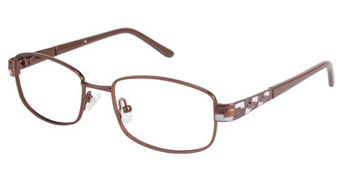 L'Amy Eyeglasses C By L'Amy 521 BROWN / BROWN/C02