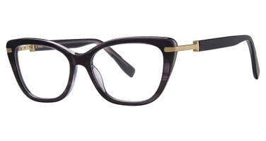 Genevieve Paris Design Eyeglasses KNOWING ebony/gold