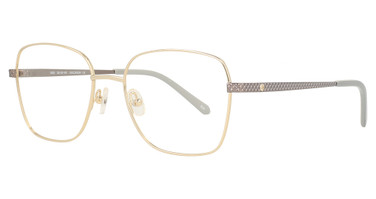 Adrienne Vittadini Eyeglasses 1300 Gold/Gun