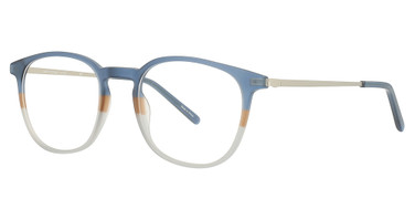 Adin Thomas Eyeglasses AT-538 Blue / Cafe / Gray/1