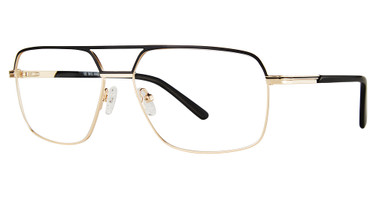Vivid Eyeglasses BIG AND TALL 25 matt black/sh gold