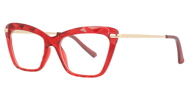 Enhance Eyeglasses 4320 Red/Gold
