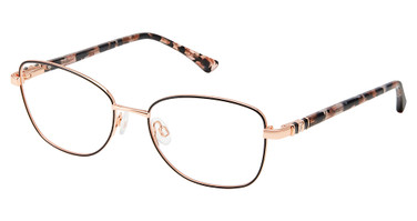 Superflex Eyeglasses SF-620 BLACK ROSE GOLD/S200