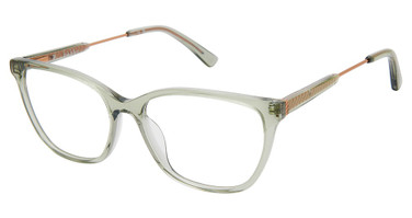 Nicole Miller Eyeglasses CORFU GREEN TRANS/C01