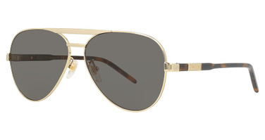Gucci Eyeglasses GG1163S GOLD-HAVANA-GREY/001