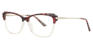 Divaldi Eyeglasses DVO8166 Burgundy & Crystal/30