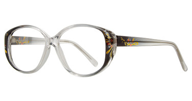Zimco Eyeglasses Attitudes 57 Floral Black