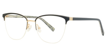 Oscar De La Renta Eyeglasses OSL745 Shiny Black/Shiny Gold/001