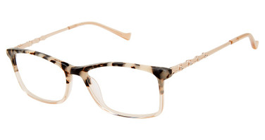 Tura Eyeglasses R596 ivory tortoise/ peach/IVO