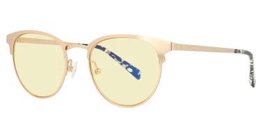 GUNNAR Optiks Eyeglasses APEX GOLD/MARBLE/AMBER