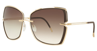 Silhouette Eyeglasses 8184 Gold Brown/7620