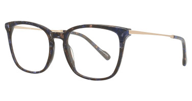 Scott Harris UTX Eyeglasses SHX-018 Indigo Demi / Gold/1