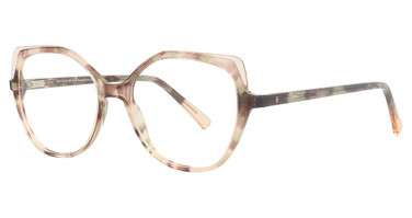 Helium Eyeglasses 4442 Blush Crystal/Green Tort