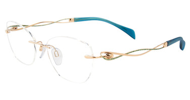 Line Art Eyeglasses XL 2166 Gold/GP