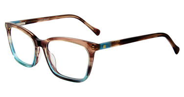 Lucky Brand Eyeglasses VLBD732 Brown Blue