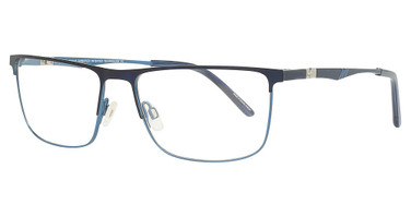 Easyclip Eyeglasses EC616 Navy Blue & Light Blue/50