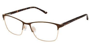 Superflex Eyeglasses SF-622 BROWN GOLD/M102