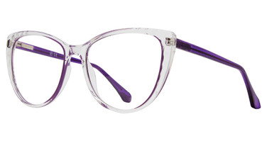 Value Eyeglasses METRO 66 crystal with purple line