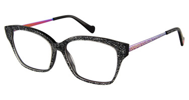 BETSEY JOHNSON Eyeglasses FUNFETTI Black/BLK