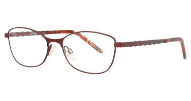 Continental Optical Imports Eyeglasses Exclusive 263 Burgundy