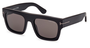 Tom Ford FT0711-N matte black / smoke/02A