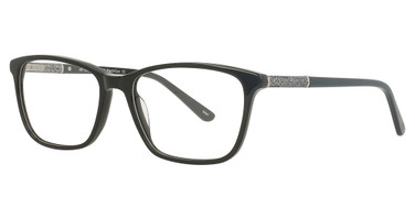Adrienne Vittadini Eyeglasses 1306 Black/Gun