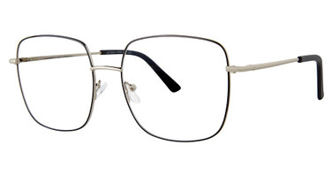 Gotham Eyeglasses 37 SILVER/BLACK