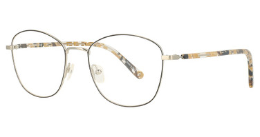 Cinzia Eyeglasses CIN-5146 Black / Silver / Camel Demi/1