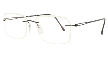 Silhouette Eyeglasses 5566 Rectangle black/ white/9040