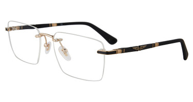 Police Eyeglasses VPLF84 Black/Gold 0302