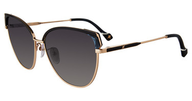 Yalea Eyeglasses SYA082 Black/Gold 0301