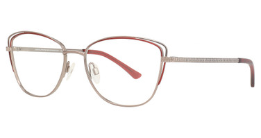 Easyclip Eyeglasses EC619 Shiny Steel & Red/30