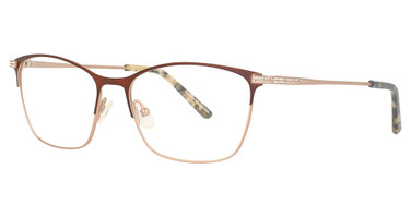 Cote d Azur Eyeglasses CDA-344 Henna / Rose Gold/1