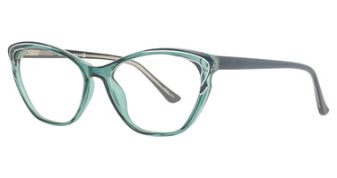 Enhance Eyeglasses 4341 Teal Crystal
