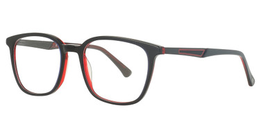 DICAPRIO Eyeglasses DC363 Black Red