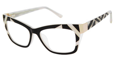 L.A.M.B. Eyeglasses LAUF113 black/bone/BLK