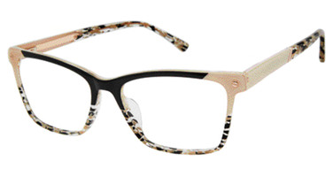 L.A.M.B. Eyeglasses LAUF117 black/bone/BLK