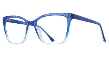 Value Eyeglasses METRO 67 shiny blue crytal gradient
