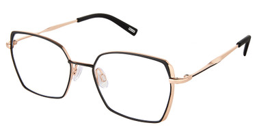 Kliik:denmark Eyeglasses K-741 BLACK ROSE GOLD/M100