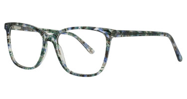 Adin Thomas Eyeglasses AT-568 Blue Charcoal Demi/1