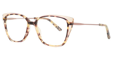Paradox Eyeglasses P5088 Beige Crystal & Tortoise / Satin Pink/10