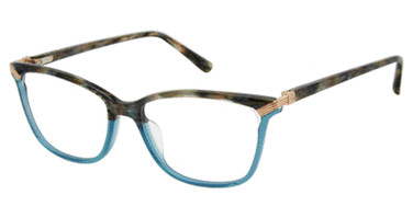L.A.M.B. Eyeglasses LA112 teal marble/TEA