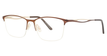 Continental Optical Imports Eyeglasses Precision 504 Brown