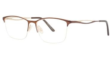 Continental Optical Imports Eyeglasses Precision 504 Brown