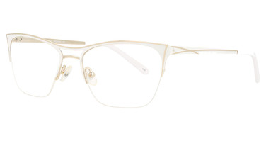Adrienne Vittadini Eyeglasses 1314 White/ Gold