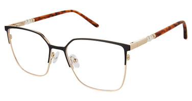 Ann Taylor Eyeglasses AT026 BLACK GOLD/C01