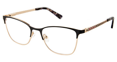 Nicole Miller Eyeglasses EMMA BLACK/GOLD/C01